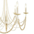Varaluz Brentwood 6 Light Chandelier Country White Model: 350C06CW