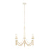 Varaluz Brentwood 6 Light Chandelier Country White Model: 350C06CW