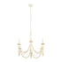 Varaluz Brentwood 6 Light Chandelier Country White Model: 350C06CW