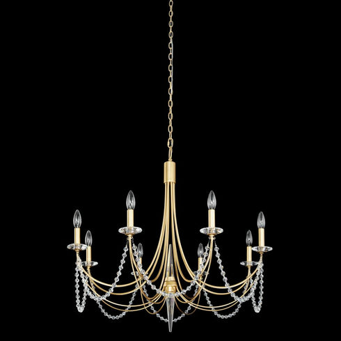 Varaluz Brentwood 8 Light Chandelier French Gold Model: 350C08FG