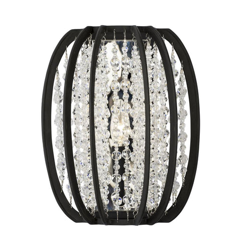 Varaluz Caesar 1 Light Sconce Carbon Model: 367W01CB