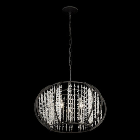 Varaluz Caesar 3 Light Pendant Carbon Model: 367P03CB