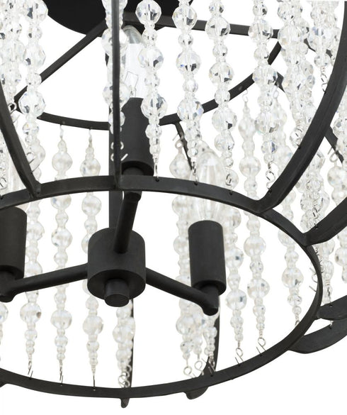 Varaluz Caesar 3 Light Semi Flush Carbon Model: 367S03CB
