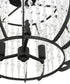 Varaluz Caesar 3 Light Semi Flush Carbon Model: 367S03CB