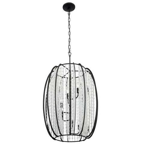 Varaluz Caesar 6 Light Foyer Carbon Model: 367F06CB