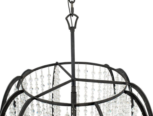 Varaluz Caesar 6 Light Foyer Carbon Model: 367F06CB