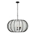 Varaluz Caesar 8 Light Pendant Carbon Model: 367P08CB