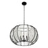 Varaluz Caesar 8 Light Pendant Carbon Model: 367P08CB