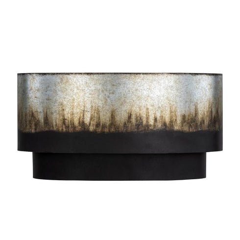 Varaluz Cannery 2 Light Sconce Ombre Galvanized Model: 323W02OG