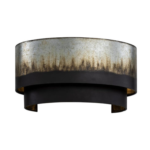 Varaluz Cannery 2 Light Sconce Ombre Galvanized Model: 323W02OG
