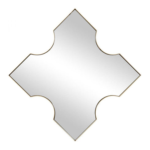 Varaluz Casa Extra 30x30 X Frame Mirror in Gold Model: 4DMI0151