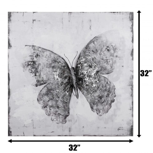 Varaluz Casa Flutter Black and White Mixed Media Wall Art Model: 4DWA0116