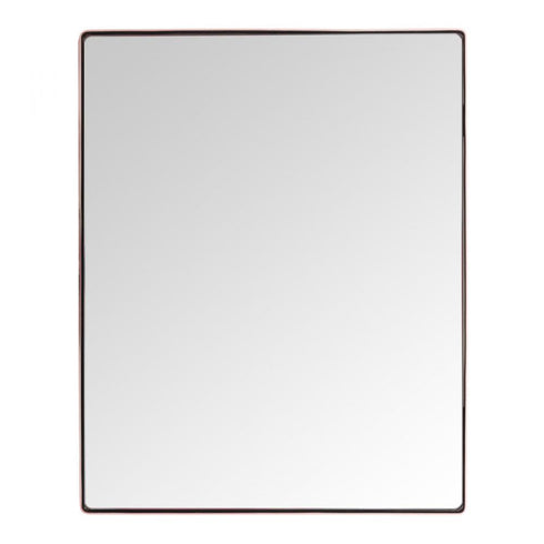 Varaluz Casa Kye 24x30 Rectangular Rounded Wall Mirror in Rose Gold Model: 407A02RG