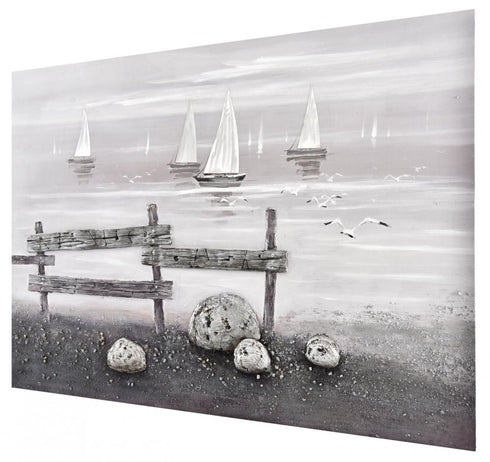 Varaluz Casa Mixed Media Beach Scene with Aluminum Accents Wall Art Model: 613104