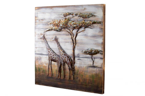 Varaluz Casa Serengeti Mixed Media Metal on Wood Wall Art Model: 4DWA0109