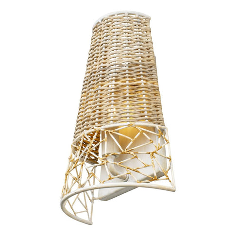 Varaluz Cayman 1 Light Sconce Country White Model: 362W01CW