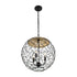 Varaluz Cayman 3 Light Orb Pendant Black Model: 362P03BL