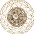 Varaluz Cayman 3 Light Orb Pendant Country White Model: 362P03CW