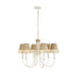 Varaluz Cayman 6 Light Chandelier Country White Model: 362C06CW
