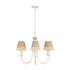 Varaluz Cayman 6 Light Chandelier Country White Model: 362C06CW