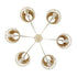 Varaluz Cayman 6 Light Chandelier Country White Model: 362C06CW