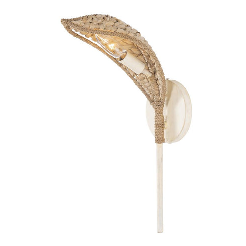 Varaluz Century Palm 1 Light Sconce in Country White Model: 519W01CW