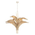 Varaluz Century Palm 9 Light 3 Tier Chandelier in Country White Model: 519C09CW
