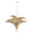 Varaluz Century Palm 9 Light 3 Tier Chandelier in Country White Model: 519C09CW