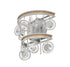 Varaluz Charmed 1 Light Wall Sconce Silve Champagne Mist in Silver/Champagne Mist Finish Model: 296W01SICM