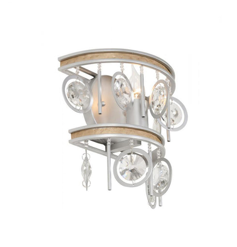Varaluz Charmed 1 Light Wall Sconce Silve Champagne Mist in Silver/Champagne Mist Finish Model: 296W01SICM