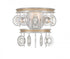 Varaluz Charmed 1 Light Wall Sconce Silve Champagne Mist in Silver/Champagne Mist Finish Model: 296W01SICM