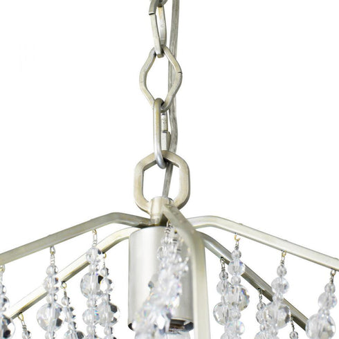 Varaluz Chelsea 1 Light Mini Pendant in Silverado Model: 321M01SO