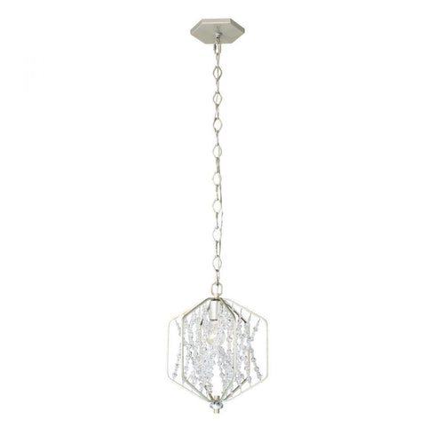 Varaluz Chelsea 1 Light Mini Pendant in Silverado Model: 321M01SO