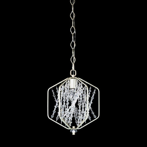 Varaluz Chelsea 1 Light Mini Pendant in Silverado Model: 321M01SO