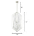 Varaluz Chelsea 6 Light Foyer in Silverado Model: 321F06SO