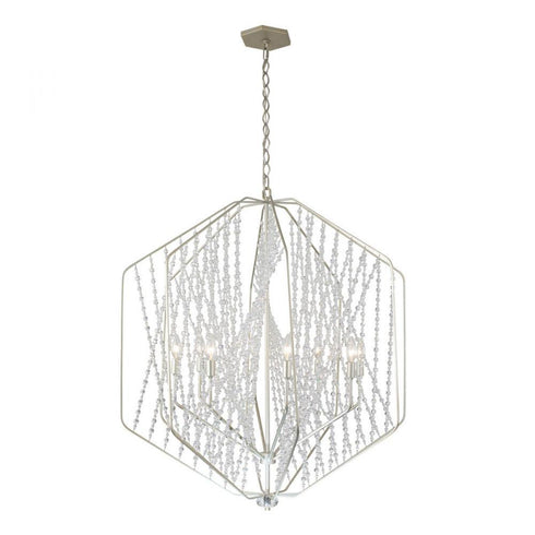 Varaluz Chelsea 8 Light Pendant in Silverado Model: 321P08SO