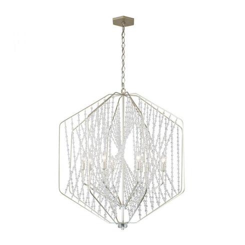 Varaluz Chelsea 8 Light Pendant in Silverado Model: 321P08SO