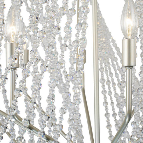Varaluz Chelsea 8 Light Pendant in Silverado Model: 321P08SO