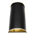 Varaluz Coco 2 Light Sconce Matte Blac French Gold Model: 364W02MBFG