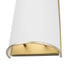 Varaluz Coco 2 Light Sconce Matte Whit French Gold Model: 364W02MWFG