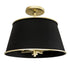 Varaluz Coco 4 Light Semi Flush Matte Blac French Model: 364S04MBFG