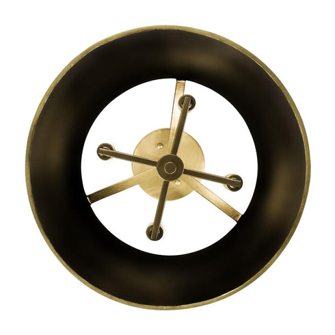 Varaluz Coco 4 Light Semi Flush Matte Blac French Model: 364S04MBFG