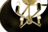 Varaluz Coco 4 Light Semi Flush Matte Blac French Model: 364S04MBFG