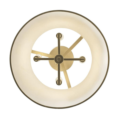 Varaluz Coco 4 Light Semi Flush Matte Whit French Model: 364S04MWFG