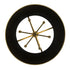 Varaluz Coco 6 Light Pendant Matte Blac French Gold Model: 364P06MBFG