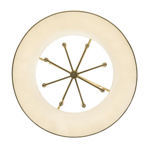 Varaluz Coco 8 Light Pendant Matte Whit French Gold Model: 364P08MWFG