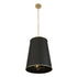 Varaluz Coco 9 Light Foyer Matte Blac French Gold Model: 364F09MBFG