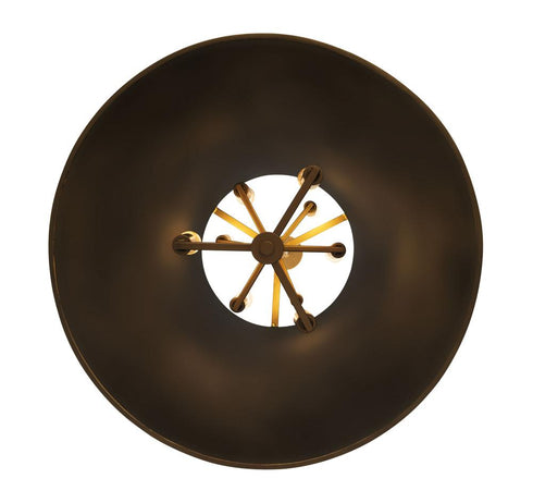 Varaluz Coco 9 Light Foyer Matte Blac French Gold Model: 364F09MBFG