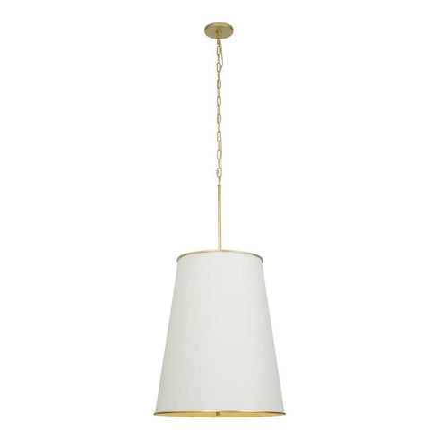 Varaluz Coco 9 Light Foyer Matte Whit French Gold Model: 364F09MWFG