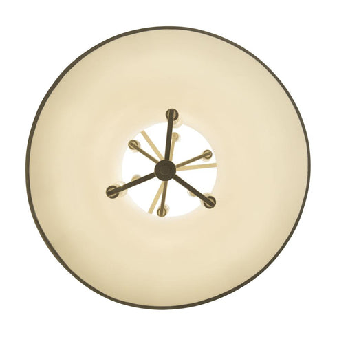Varaluz Coco 9 Light Foyer Matte Whit French Gold Model: 364F09MWFG
